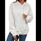 thumbnail image 2 of Sudadera Informal con Capucha de Jacquard Texturizado para Mujer, Sudadera Holgada de Larga de Color Liso Y2K con Bolsillos. XXL, 2 of 10