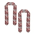 thumbnail image 2 of Haiem Buffalo Plaid Love And Gnome Pattern Graduation Stole 2024 | Premium Satin Sash for Graduation Ceremony, 2 of 7