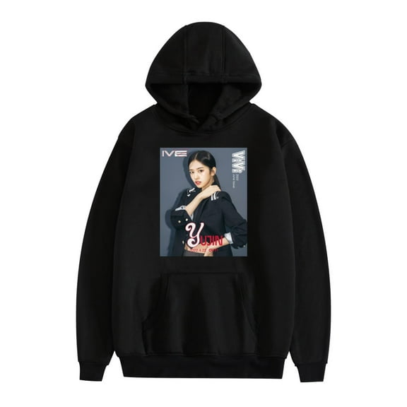 FOSSKOS iV-E SHOW WHAT Female idol Graphic Hoodies For Unisex Kpop Gift Hoodies