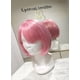 thumbnail image 2 of Peluca Rosa Vivo Corta Cabello Liso Y Fleco Kanekalon rosa Unitalla Lymalimoon SW BOB Rosa Vivo, 2 of 7