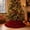 Red-2, variant on sgcylowq Double Ruffle Velvet Christmas Tree Collar, Soft Wine Layered Ruffled Tree Base Cover, Elegant Draped Festive Tree Skirt Alternative for Home Party Office Decor