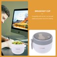 thumbnail image 2 of 1Pc Cereal Cup Breakfast Cup Microwave Oven Milk Cup Portable Milk Cup, 2 of 8