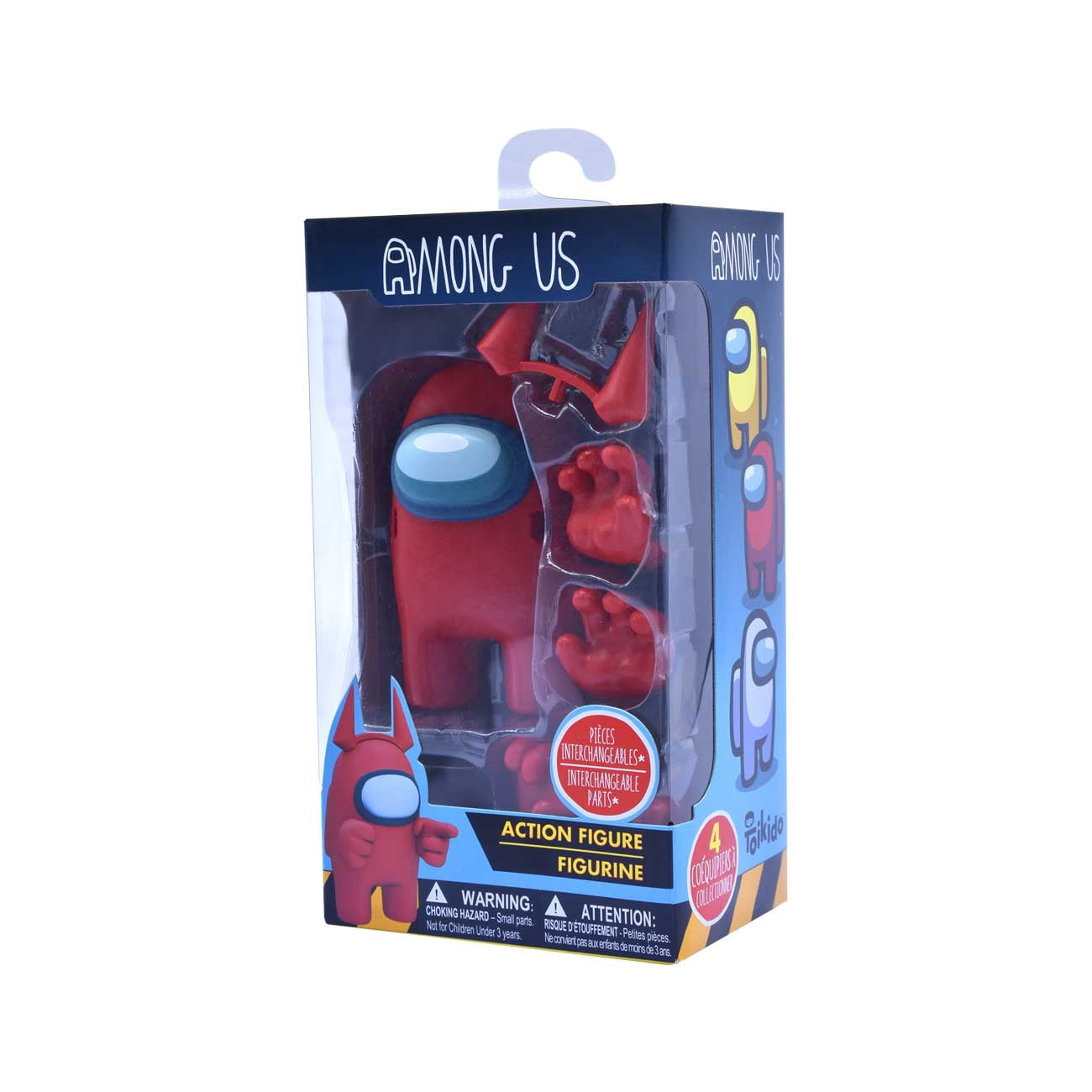 Among Us Red Crew Member Action Figure W/ Devil Horns for Kids Ages 3+