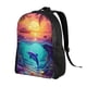 thumbnail image 2 of Balery Hawaiian Island Dolphin Mochila - Mochila Estilosa y Duradera para Laptop de 15 Pulgadas con Tela Oxford Impermeable, 2 of 8