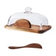 thumbnail image 1 of Cake Stand Soporte Decorativo con Base de Madera Bandeja para Pastel con Cúpula de Vidrio Recipiente para y Queso Organizador de, 1 of 9