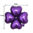 thumbnail image 6 of BalsaCircle 10 Purple 15" Clover Mylar Foil Plain Balloons Wedding Decorations, 6 of 6