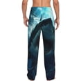 thumbnail image 2 of Bixox Men's Undersea Shark Patterned Pajama Pants with Pockets Lounge Clothes for Home, 2 of 5