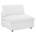 thumbnail image 4 of Modway Commix 5-Piece Down Filled Overstuffed Vegan Leather Sectional Sofa in White, 4 of 12