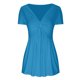 thumbnail image 4 of Fiudx Liquidación de Ahorros de Verano Camiseta de Manga Corta Sexy con Cuello En V Informal para Mujer, 4 of 6