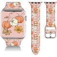 thumbnail image 3 of Correa de reloj de Acción de Gracias compatible con Halloween Apple Watch 38/40/41/42/44/45 mm pulseras ajustables de silicona Feliz Navidad correa de reloj inteligente para IWatch Series 8 7 6 5 4 3, 3 of 4