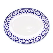 NOVICA Ceramic plate, 'Blue Pineapple'