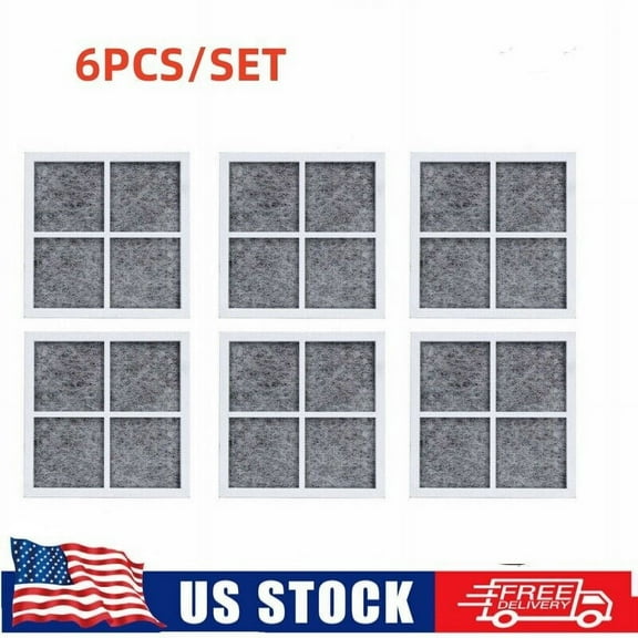 6 Pack Replacement Refrigerator Air Filter for LG LT120F Kenmore Elite 469918