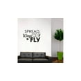thumbnail image 2 of Spread Your Wings And Fly - Self Improvement Inspirational Quote Vinyl Wall Decal Wall Sticker Wall Art Decoration Style Home Room Bedroom Nursery Office Living Room Décor Size (40x40 inch), 2 of 3