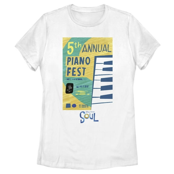 Women's Soul 5th Piano Fest Poster Graphic Tee White X Large