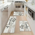 thumbnail image 6 of YIMEIS Happy Family Day Fall Kitchen Rugs Set of 2, Holiday Kitchen Mat Decor Home Decorations, Green Mats for Kitchen Floor - 16''*24'' and 17''*47'' in, 6 of 10