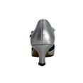 thumbnail image 4 of FLORAL Maribel Women's Wide Width Rhinestone Accent T-Strap Heels (SILVER) 8.5, 4 of 6