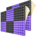thumbnail image 1 of 12 Pack Sound Proof Foam Panels,acoustic Foam Panels High Density Sound Absorption Pyramid Studio T, 1 of 5