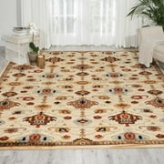 Nourison Delano Traditional Ivory 7'10" x 10'10" Area Rug, (8x11)