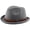 Grey, variant on Black Classic Bowler Hat, Vintage Round Top Derby Hat for Party and Daily Use