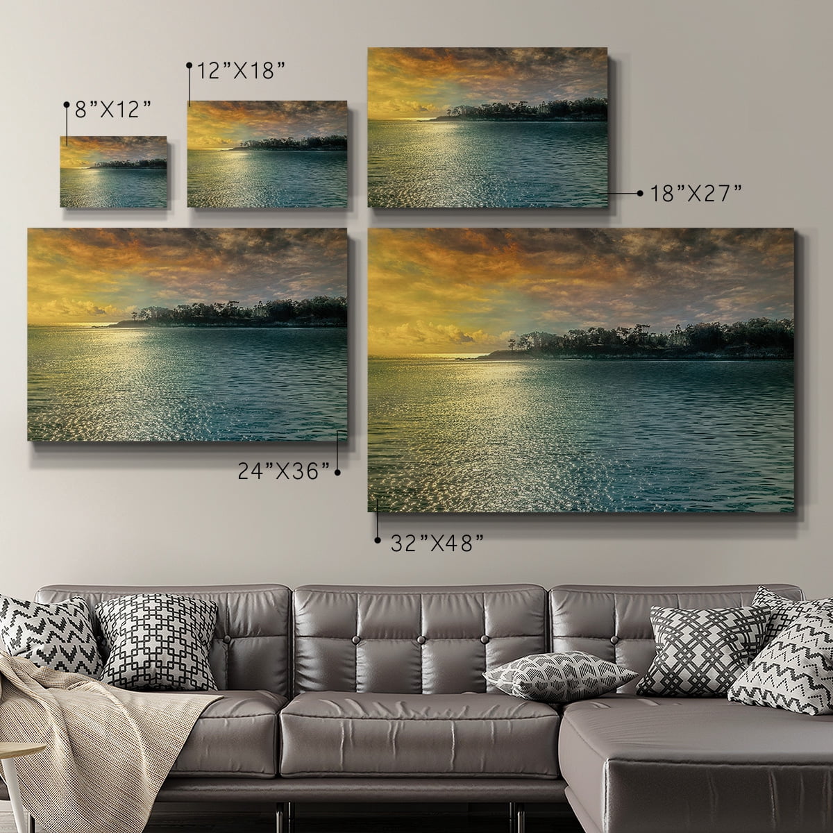 Wexford Home Mystic Island Premium Gallery Wrapped Canvas, 32" x 48" - Ready to Hang