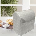 thumbnail image 4 of Floral Lounger Chair Bag, Symmetrical Graphic Flowers and Dots Pattern Pastel Colors Spring Nature, High Capacity Storage with Handle Container, Lounger Size, Pale Mauve and White, by Ambesonne, 4 of 5