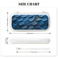 thumbnail image 4 of Blue Leather Hive Pattern, Carrying Case For Nintendo Switch & OLED Version, Eva Lightweight Shockproof Protective Pouch Case for Game Console & Accessories with 10 Game Card Slot & Wristband, White, 4 of 6