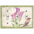 thumbnail image 1 of Metal Light Switch Plate Cover Antique Floral Hummingbird Home Sketch Green FLW099, 1 of 13