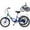 Blue, variant on MOONCOOL Adult Folding Tricycle for Adults, 7 Speed 20/24/26 inch 3 Wheels Bikes with Basket, Foldable Tricycle for Adults, Women, Men, Seniors