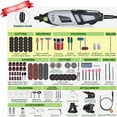 thumbnail image 3 of Kit de herramientas rotativas PHALANX 180 W, 6 velocidades variables, 213 piezas, 3 of 7