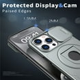 thumbnail image 4 of AUshell for iPhone 13 Pro Max Case, Slide Camera Window Compatible wth MagSafe Rotating Kickstand Ring Silicone Military-grade Drop Resistant for iPhone 13 Pro Max Magnetic Shockproof Shell, Gray, 4 of 6