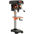 thumbnail image 3 of 10" 5-Speed Benchtop Drill Press, 3.2A Motor, 610-2800 RPM Variable Speed, Cast Iron Construction, with Work Light and Laser Guide, 3 of 11