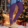 thumbnail image 5 of hotojiny Christmas Leggings for Women Soft Comfy High Waisted Stretchy Workout Yoga Pants Ankle Length Tights for Merry Christmas, 5 of 5