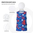 thumbnail image 3 of Naloa Nautical Animals Basketball Jersey Reversible Men's Mesh Athletic Sports Shirts Training Practice S-4XLXX-Large, 3 of 6