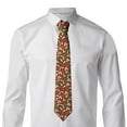 thumbnail image 4 of XMXY Autumn Seamless Leaf Maple Men'S Necktie Ties , Formal Bussiness Wedding Party Printed Tie, 4 of 9