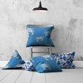 thumbnail image 5 of HomeRoots Blue, White Crab Zippered Coastal Throw Indoor Outdoor Pillow Cover, 5 of 7