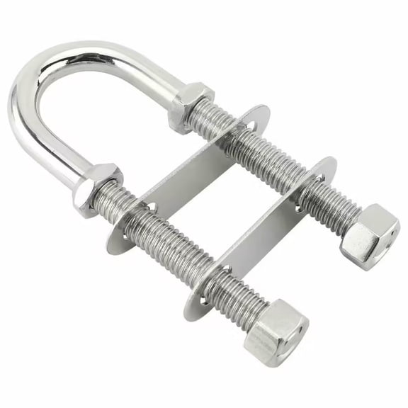 ISURE MARINE Boat 304 Stainless Steel DIA. M10 Bow Stern Eye U-Bolt Cleat Marine Rope Rigging