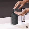 thumbnail image 4 of Zccz 6 Pieces Bathroom Accessory Set with Trash Can, Toothbrush Holder, Soap Dish... Black, 4 of 8