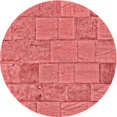 thumbnail image 1 of Ahgly Company Tapis d'Intérieur Lavables en Machine, Ronds, Rouges, 8' Ronds, 1 of 7