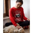 thumbnail image 2 of Tstars Womens Ugly Christmas Sweatshirt Santa Claws Cat Christmas Gift Funny Humor Holiday Shirts Xmas Party Christmas Gifts for Her Women Sweatshirt., 2 of 6
