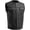 Black, variant on - Hornet - Men's Motorcycle Biker Riding Black Yellow Leather Vest - Small