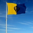 thumbnail image 2 of Dutern Double Sided Khalistan Flag Banner 3 Ply with Brass Grommets 3x5 Feet, 2 of 4