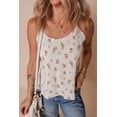 thumbnail image 5 of Women's White Floral Pleated Big Bow Back Spaghetti Straps Tank Top | [ZhiHiMeRi] | (US 12-14)L, 5 of 12