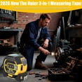 thumbnail image 6 of 3-in-1 Multi-functional Measuring Tape with Laser Level Crosshair and LED Display, Digital Measuring Tape  with Cross Line, AutoLock, Measure Area, Volume, Pythagorean, 6 of 7