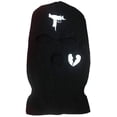 thumbnail image 5 of 3 Hole Uzi Balaclava Knitted Full Face Cover Ski Mask Winter Windproof Neck Warmer Thermal Cycling for Men Women, 5 of 6
