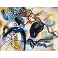 thumbnail image 2 of Kandinsky, Wassily 14x12 White Modern Wood Framed Museum Art Print Titled - Black Spot 1, 1912, 2 of 4