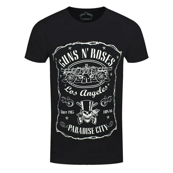 Guns N Roses Adult Paradise City Label T-Shirt