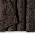 thumbnail image 2 of Chanasya 2-Panel Classy Embossed Floral Textured Curtains - Back Tab, Ring Tab - for Windows Living Room Bedroom - Partial Room Darkening Drapes for Privacy - 52 x 96 Inches - Brown, 2 of 5