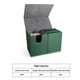 thumbnail image 4 of Caja de Baraja de Cartas, Caja de Cartas Premium con Bandeja para Dados, Caja de Almacenamiento para Baraja de Cartas para Juegos Deportivos, Color Verde, 4 of 7