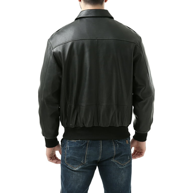 Men's Leather Bomber Jackets & Air Force Jackets