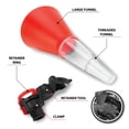 thumbnail image 2 of Performance Tool W4069 Hands-Free Funnel with Clamp - Prevents Spills, Transparent Lower Chamber, Fits Most Vehicles, 257mm x 127mm Dimensions, 2 of 7